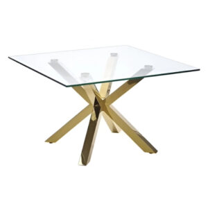 Mesa Madrid Gold Cuadrada 100x100