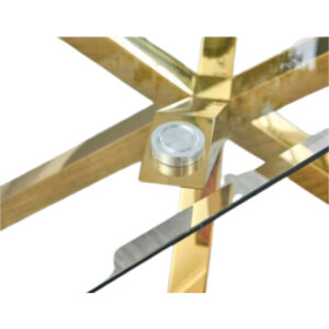 Mesa Madrid Gold Cuadrada 100x100