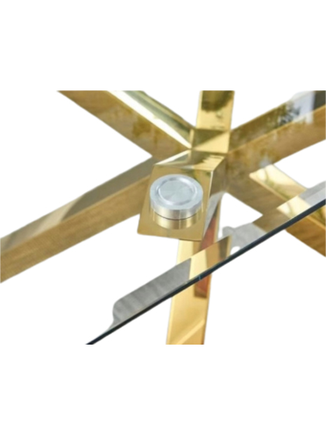 Mesa Madrid Gold Cuadrada 100x100