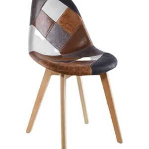 Silla Patchwork Cuero