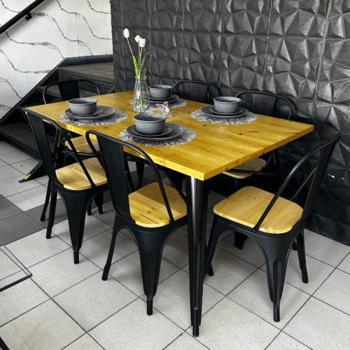 Comedor tolix 1,40 x 90 x 75